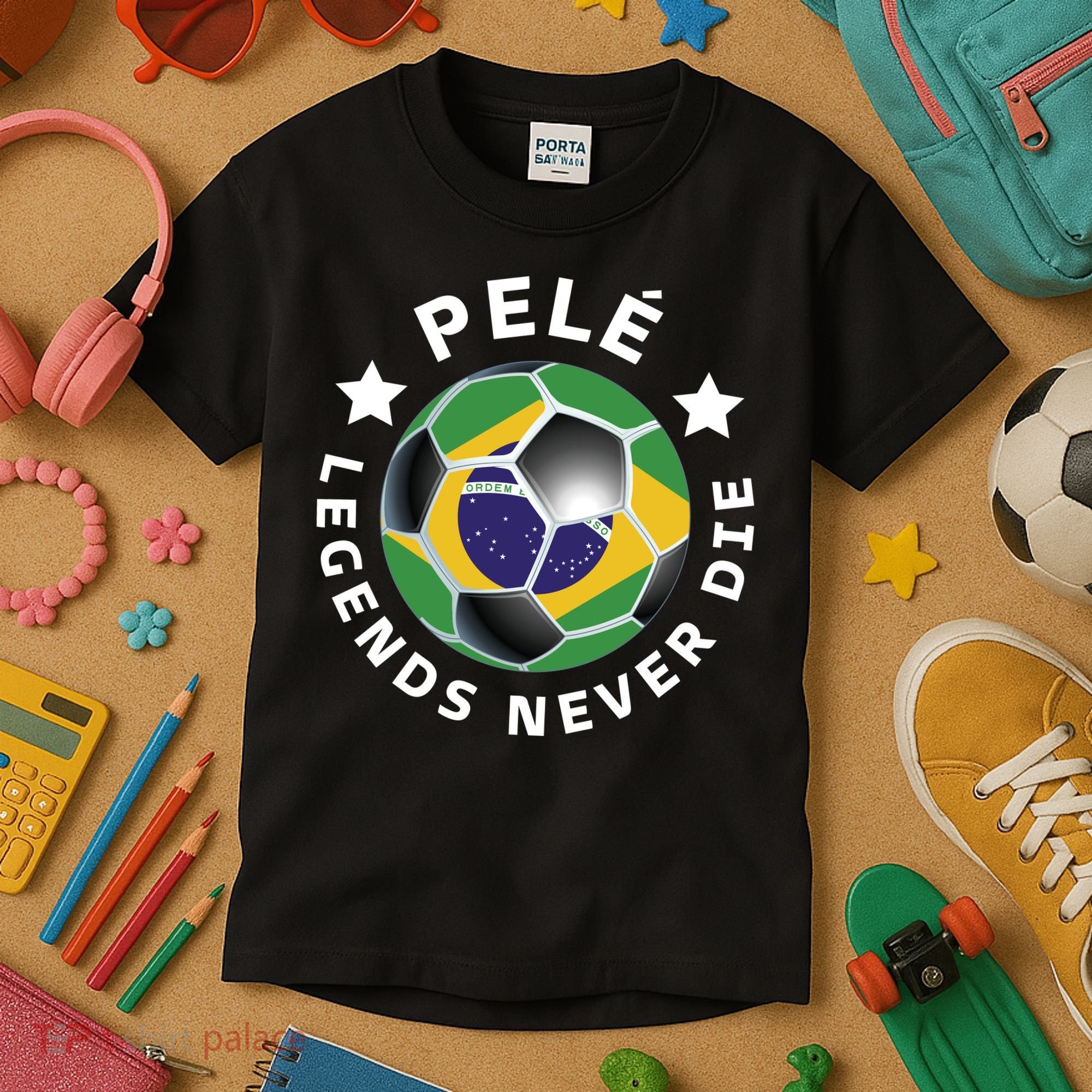 Pele | Legends Never Die | Pelé Kids T-Shirt