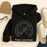 Public Land Owner Mountain Climber Hiking Gift Hoodie thumb 4