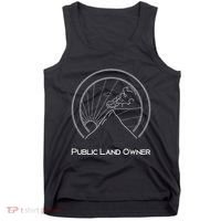 Public Land Owner Mountain Climber Hiking Gift Tank Top thumb 0