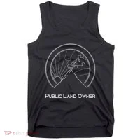 Public Land Owner Mountain Climber Hiking Gift Tank Top thumb 0
