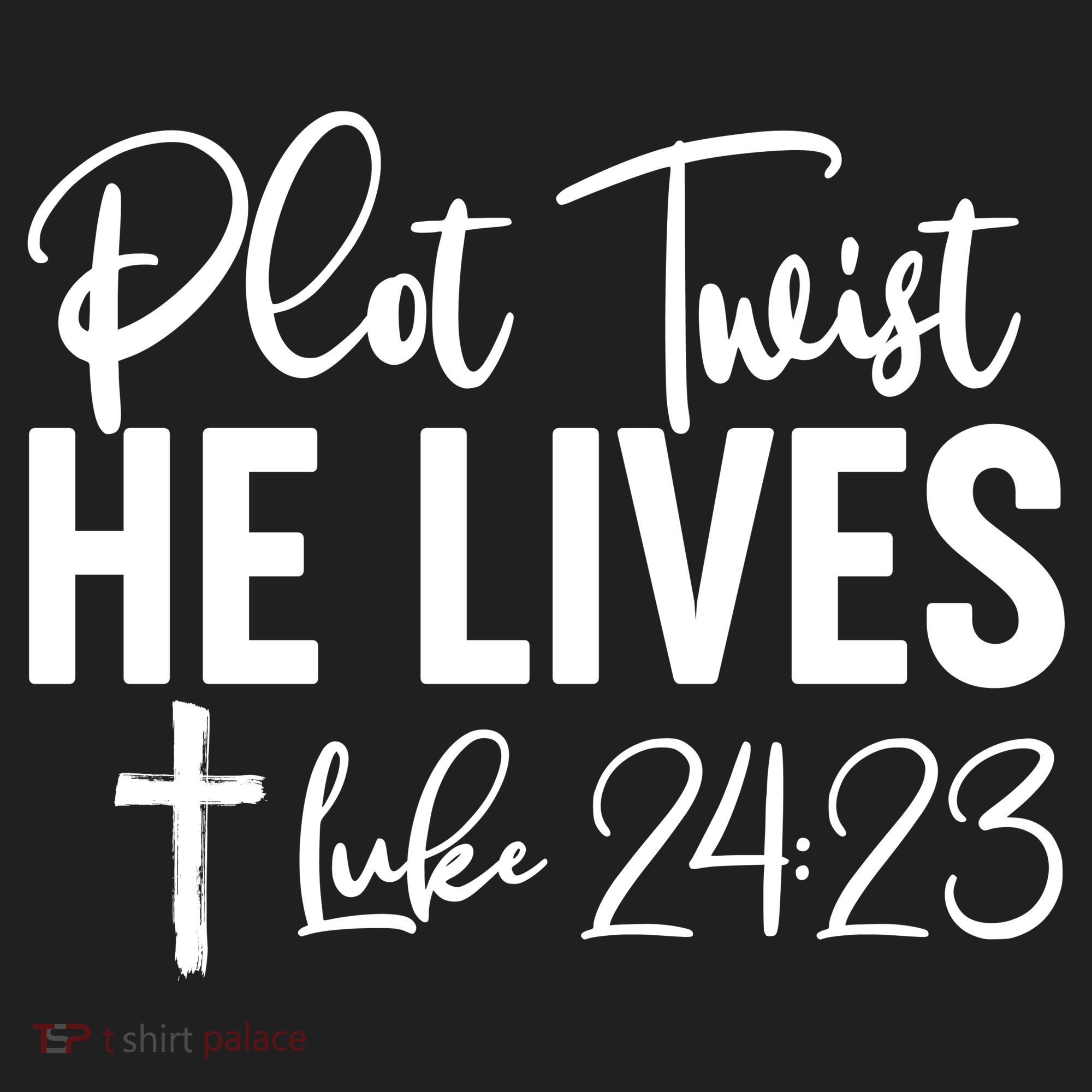 Plot Twist He Lives Luke 24:23 Beanie