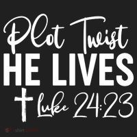 Plot Twist He Lives Luke 24:23 Tumbler thumb 3