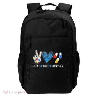 Peace Love Pharmacy Funny Pharmacy Tech Backpack