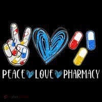 Peace Love Pharmacy Funny Pharmacy Tech Women's Hoodie thumb 2