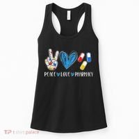 Peace Love Pharmacy Funny Pharmacy Tech Women's Tank Top thumb 0