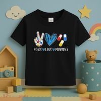 Peace Love Pharmacy Funny Pharmacy Tech Toddler T-Shirt thumb 3
