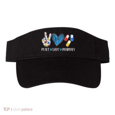 Peace Love Pharmacy Funny Pharmacy Tech Visor