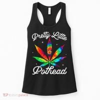 Pretty Little Pothead Weed Canabias 420 Marijuana Weed Women's Tank Top thumb 0