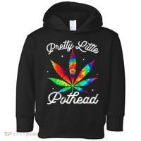 Pretty Little Pothead Weed Canabias 420 Marijuana Weed Toddler Hoodie thumb 0