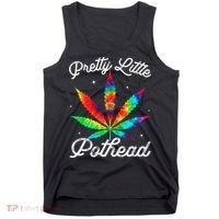 Pretty Little Pothead Weed Canabias 420 Marijuana Weed Tank Top thumb 0