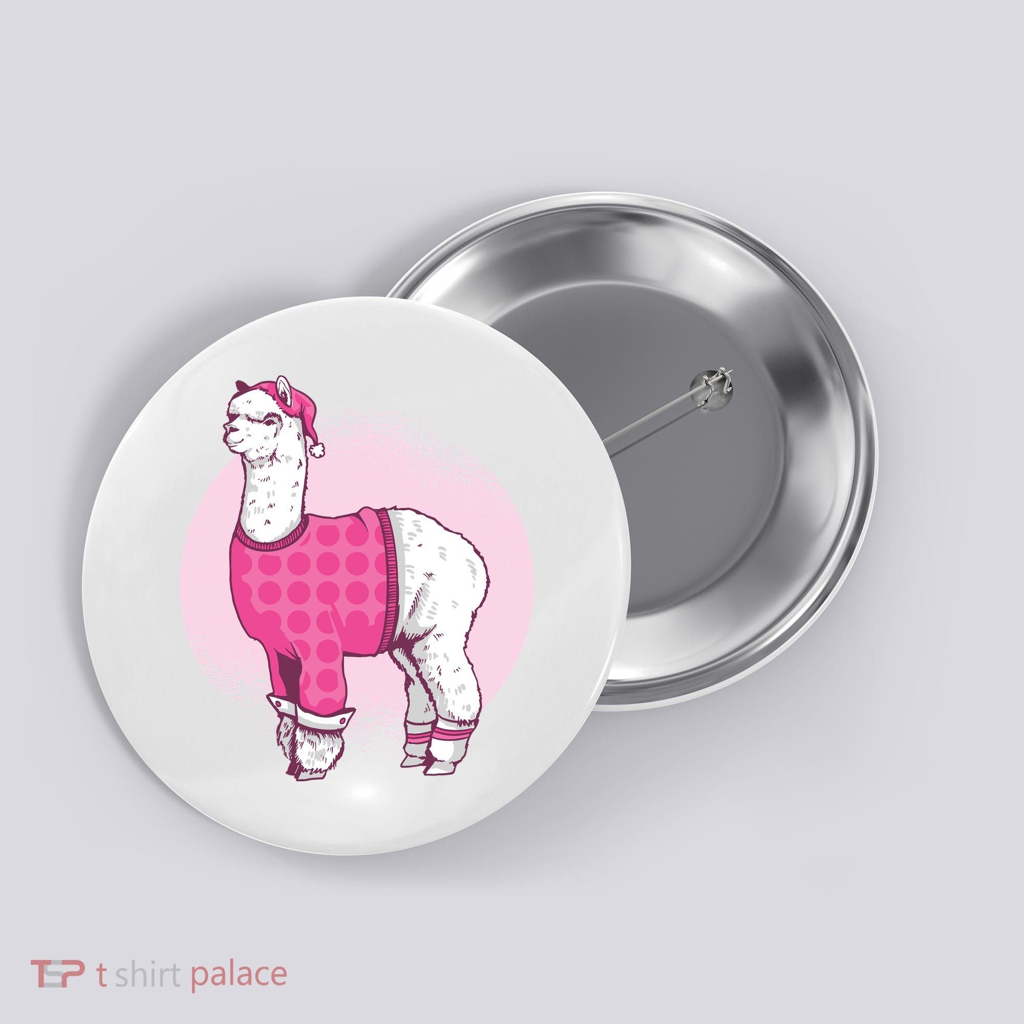 Pajama Llama Button