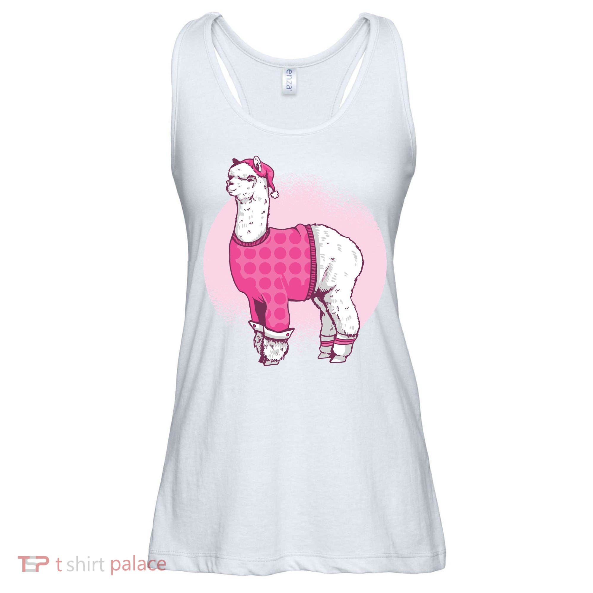 Pajama Llama Ladies Essential Flowy Tank