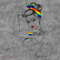 Pride LGBT Power Pin Up Art Modern Rosie The Riveter Toddler Hoodie thumb 2