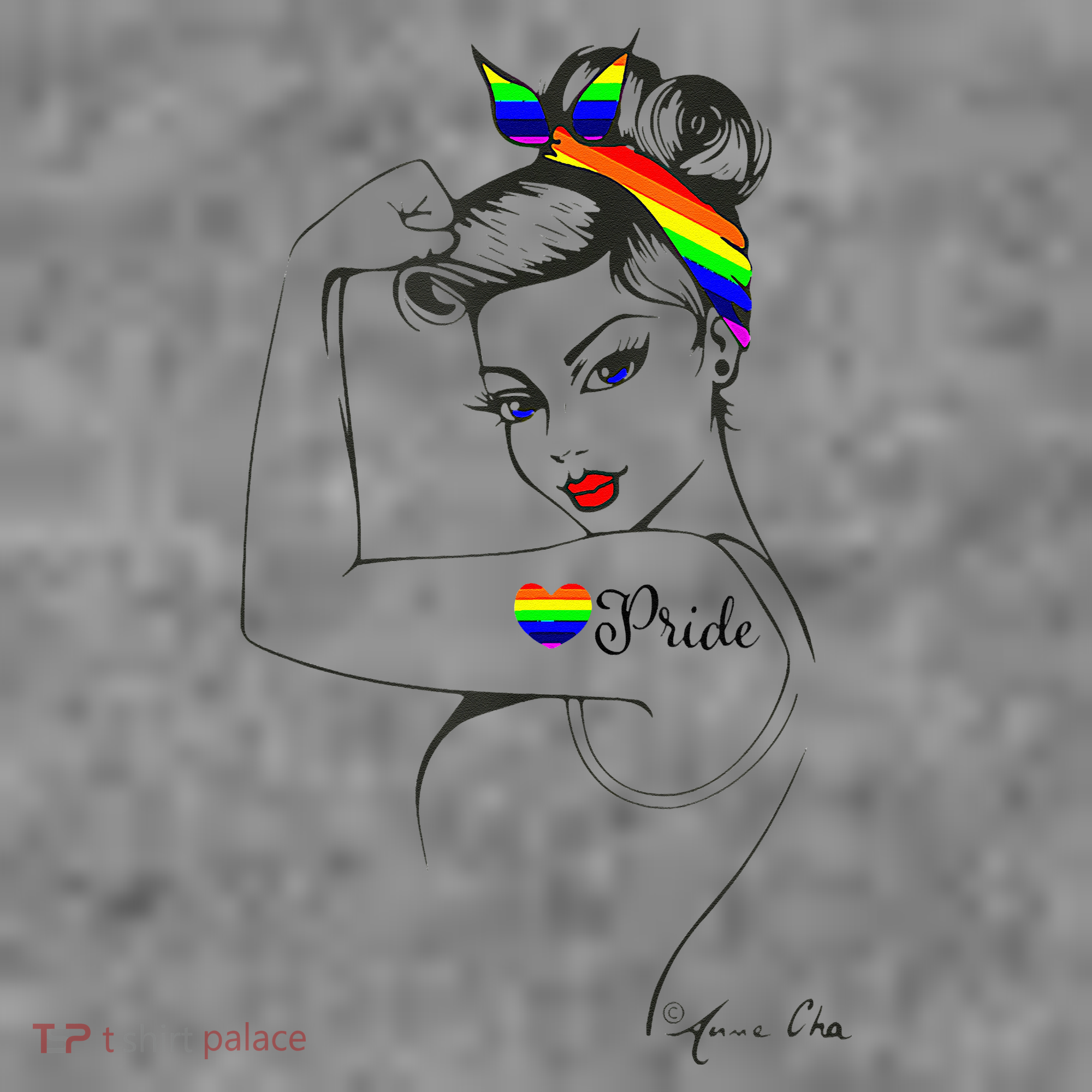 Pride LGBT Power Pin Up Art Modern Rosie The Riveter Toddler Hoodie