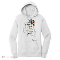 Pride LGBT Power Pin Up Art Modern Rosie The Riveter Women's Hoodie thumb 0