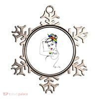 Pride LGBT Power Pin Up Art Modern Rosie The Riveter Ornament thumb 0