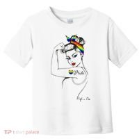 Pride LGBT Power Pin Up Art Modern Rosie The Riveter Toddler T-Shirt thumb 0