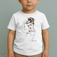 Pride LGBT Power Pin Up Art Modern Rosie The Riveter Toddler T-Shirt thumb 2