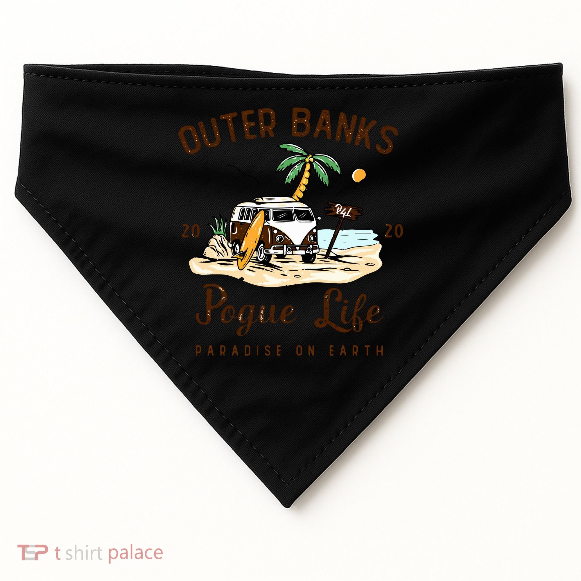 Pogue Life Paradise On Eart USA-Made Doggie Bandana
