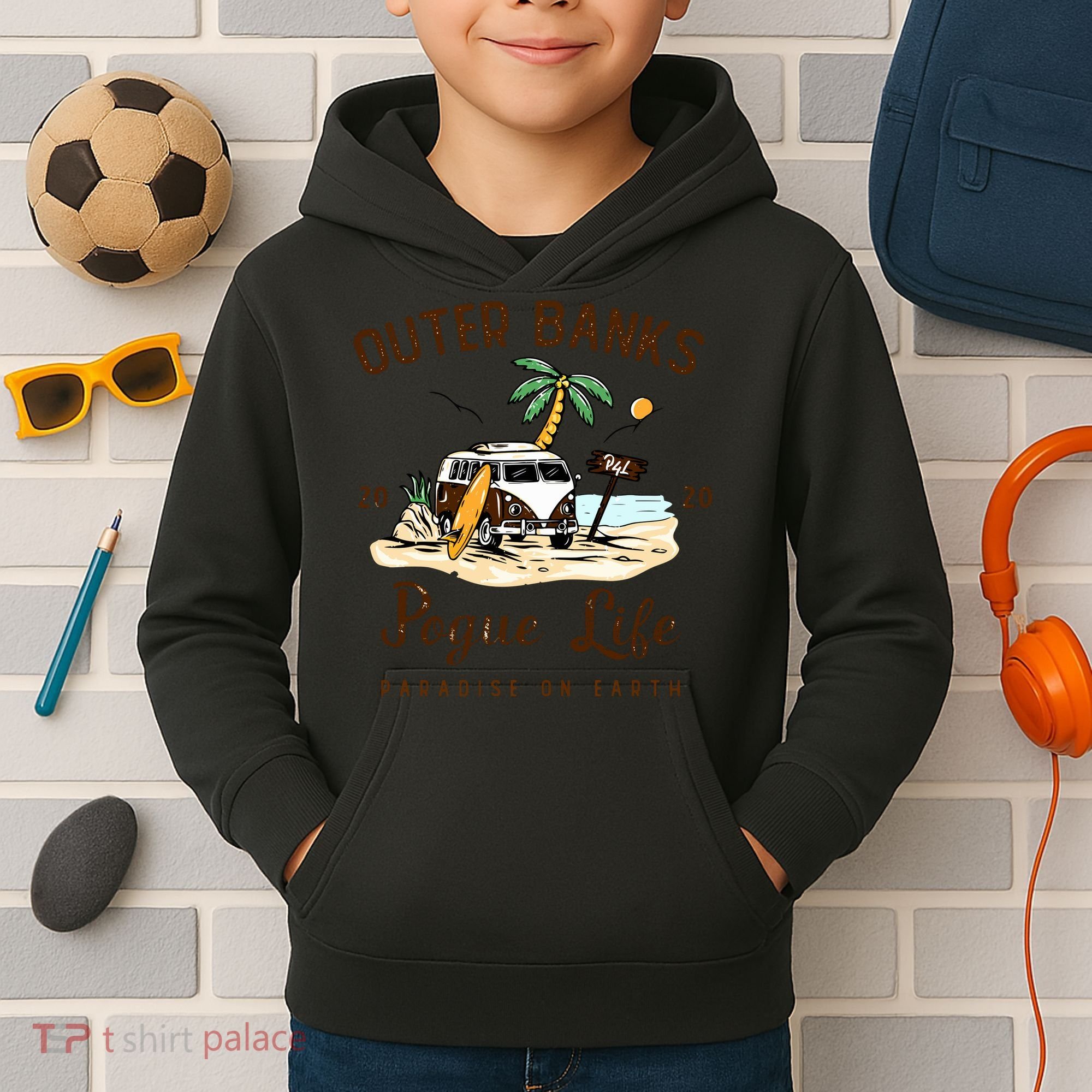 Pogue Life Paradise On Eart Kids Hoodie