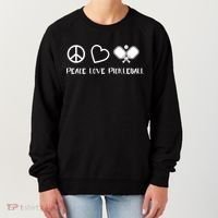 Peace Love Pickleball Funny Pickleball Player Gift Cool Gift Women's Sweatshirt thumb 0