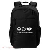 Peace Love Pickleball Funny Pickleball Player Gift Cool Gift Backpack thumb 0