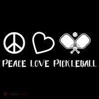 Peace Love Pickleball Funny Pickleball Player Gift Cool Gift Women's Hoodie thumb 2