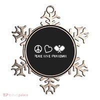 Peace Love Pickleball Funny Pickleball Player Gift Cool Gift Ornament thumb 0