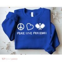 Peace Love Pickleball Funny Pickleball Player Gift Cool Gift Sweatshirt thumb 2