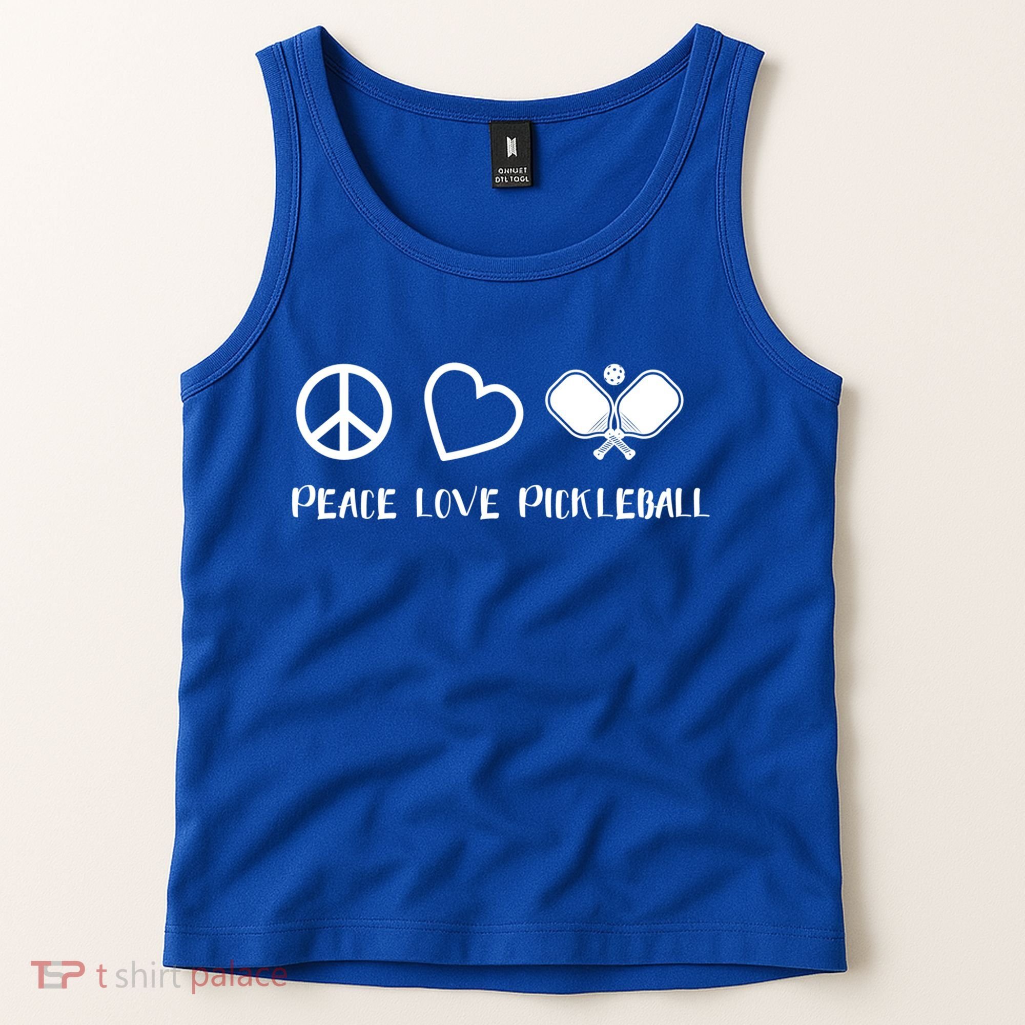 Peace Love Pickleball Funny Pickleball Player Gift Cool Gift Tank Top