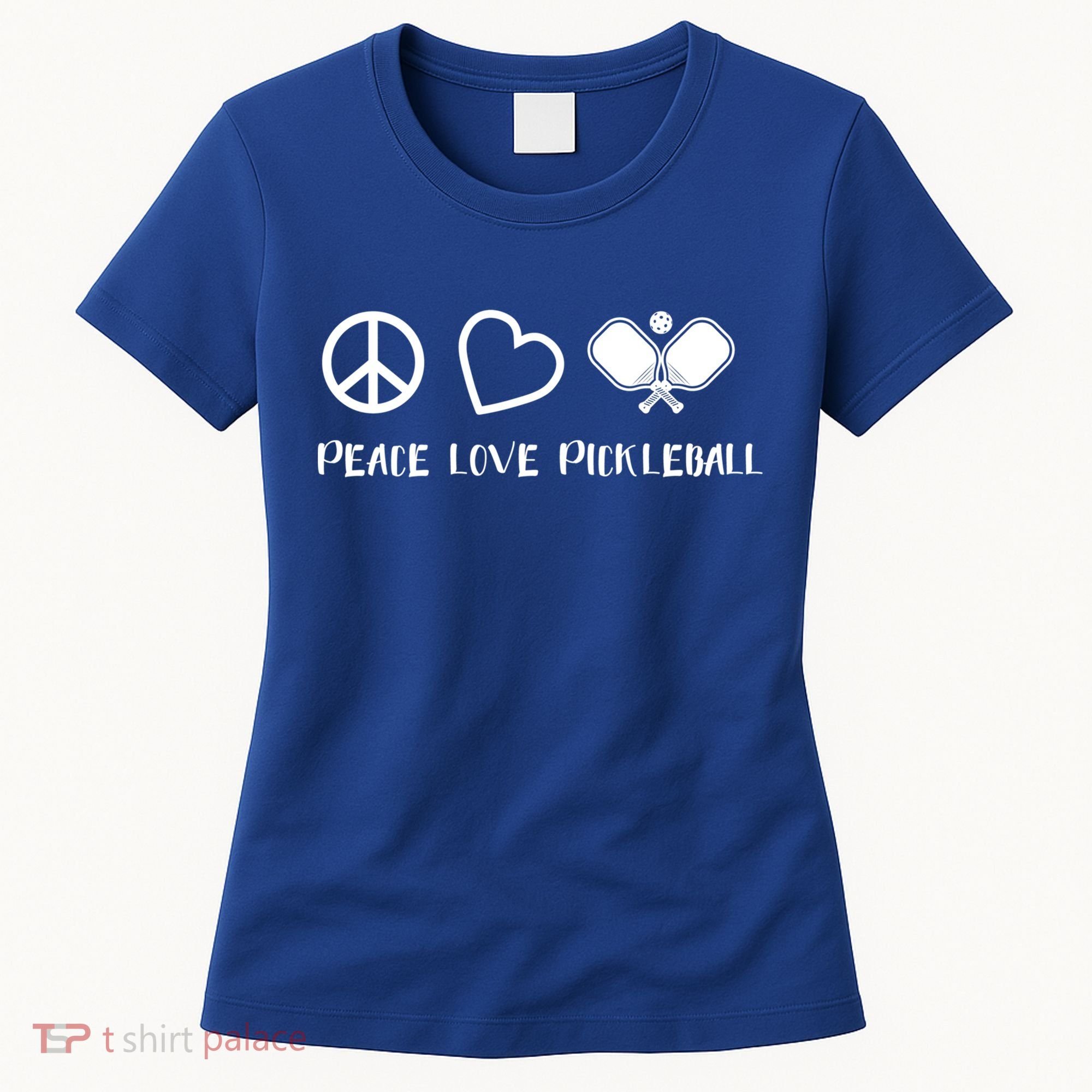 Peace Love Pickleball Funny Pickleball Player Gift Cool Gift Women's T-Shirt