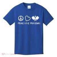 Peace Love Pickleball Funny Pickleball Player Gift Cool Gift Kids T-Shirt thumb 0
