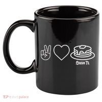 Peace Love Pancakes Cousin 11oz C Handle Ceramic Mug thumb 2