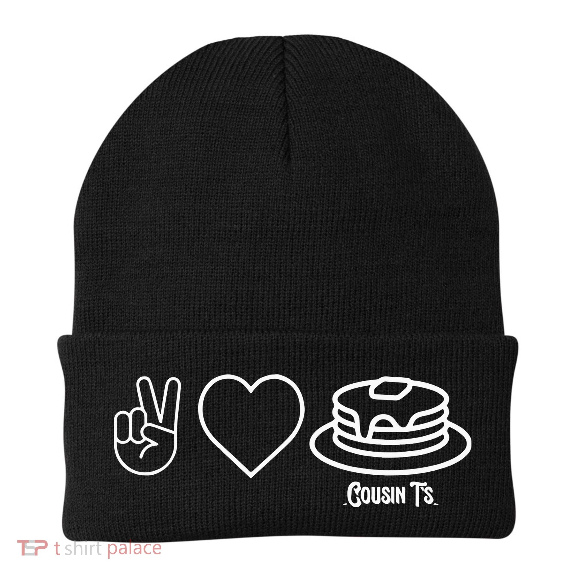 Peace Love Pancakes Cousin Beanie