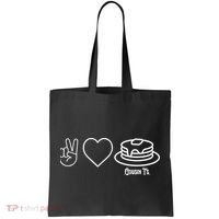 Peace Love Pancakes Cousin Tote Bag thumb 0