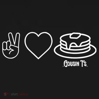 Peace Love Pancakes Cousin Tote Bag