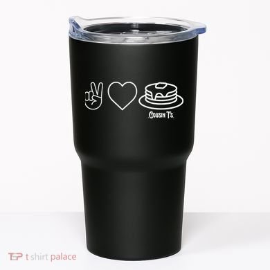 Peace Love Pancakes Cousin Tumbler