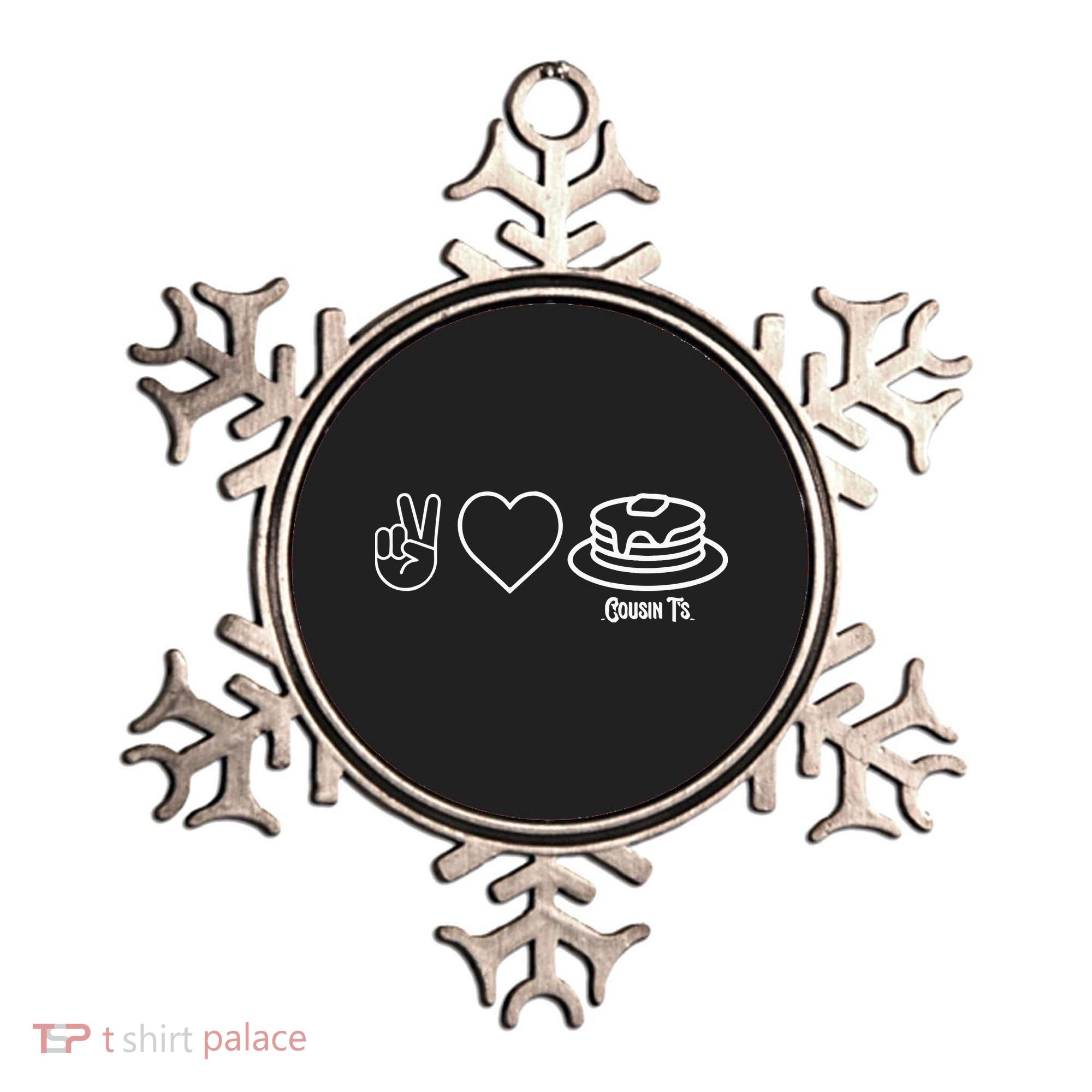 Peace Love Pancakes Cousin Ornament