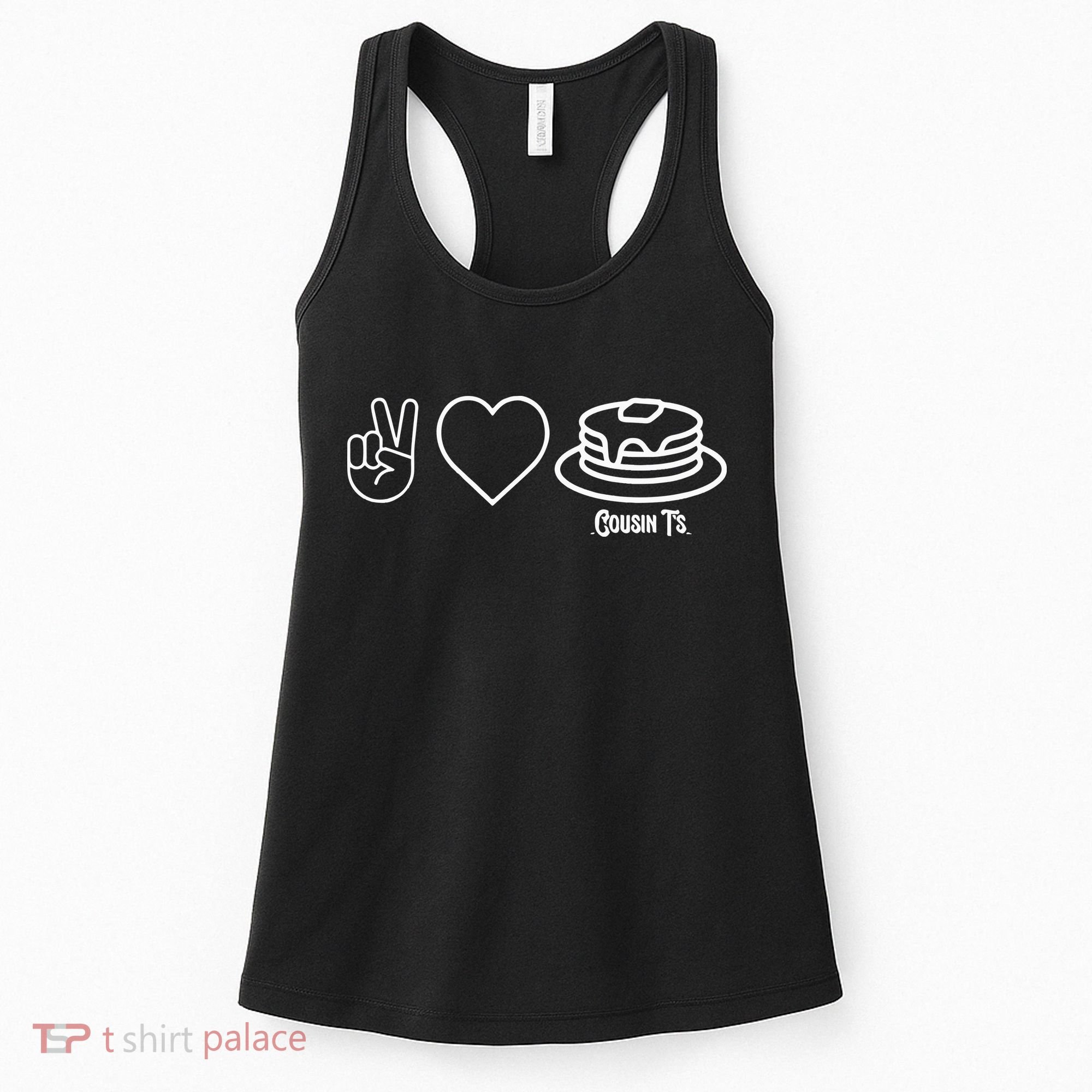 Peace Love Pancakes Cousin Women's Tank Top