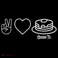 Peace Love Pancakes Cousin Baby Bodysuit thumb 2