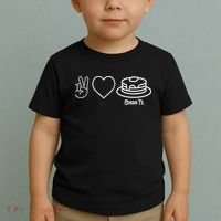 Peace Love Pancakes Cousin Toddler T-Shirt thumb 2