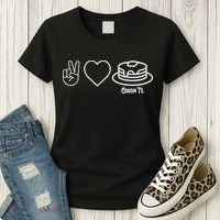 Peace Love Pancakes Cousin Women's T-Shirt thumb 3