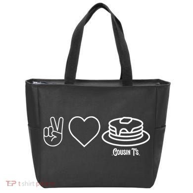 Peace Love Pancakes Cousin Tote Bag