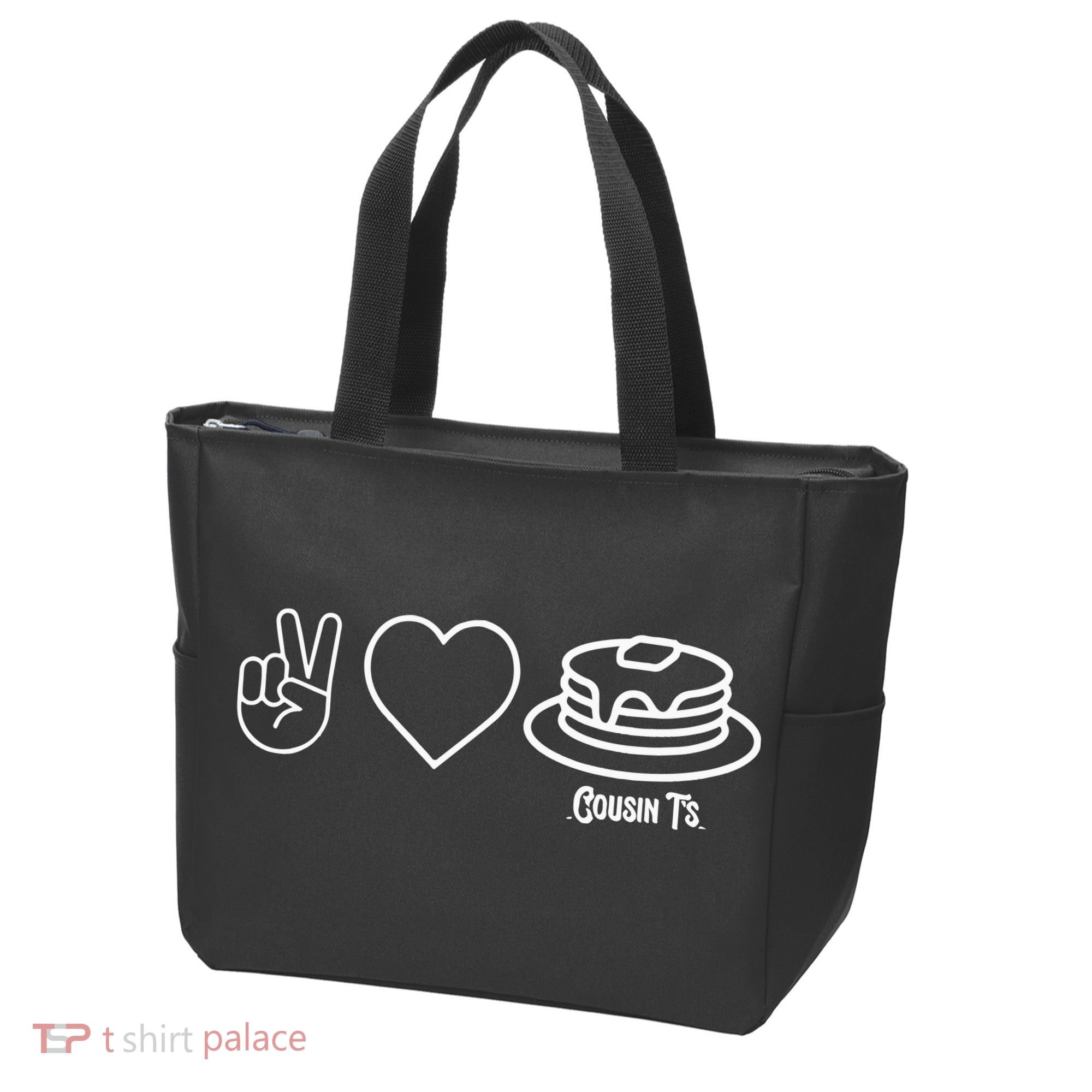 Peace Love Pancakes Cousin Tote Bag