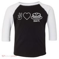 Peace Love Pancakes Cousin Toddler Fine Jersey T-Shirt thumb 0