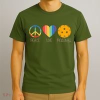Peace Love Pickleball Vintage Sports T-Shirt thumb 3