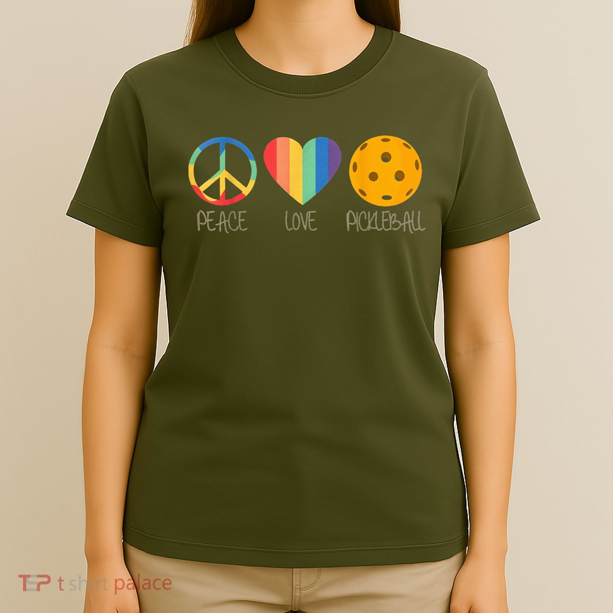 Peace Love Pickleball Vintage Sports T-Shirt