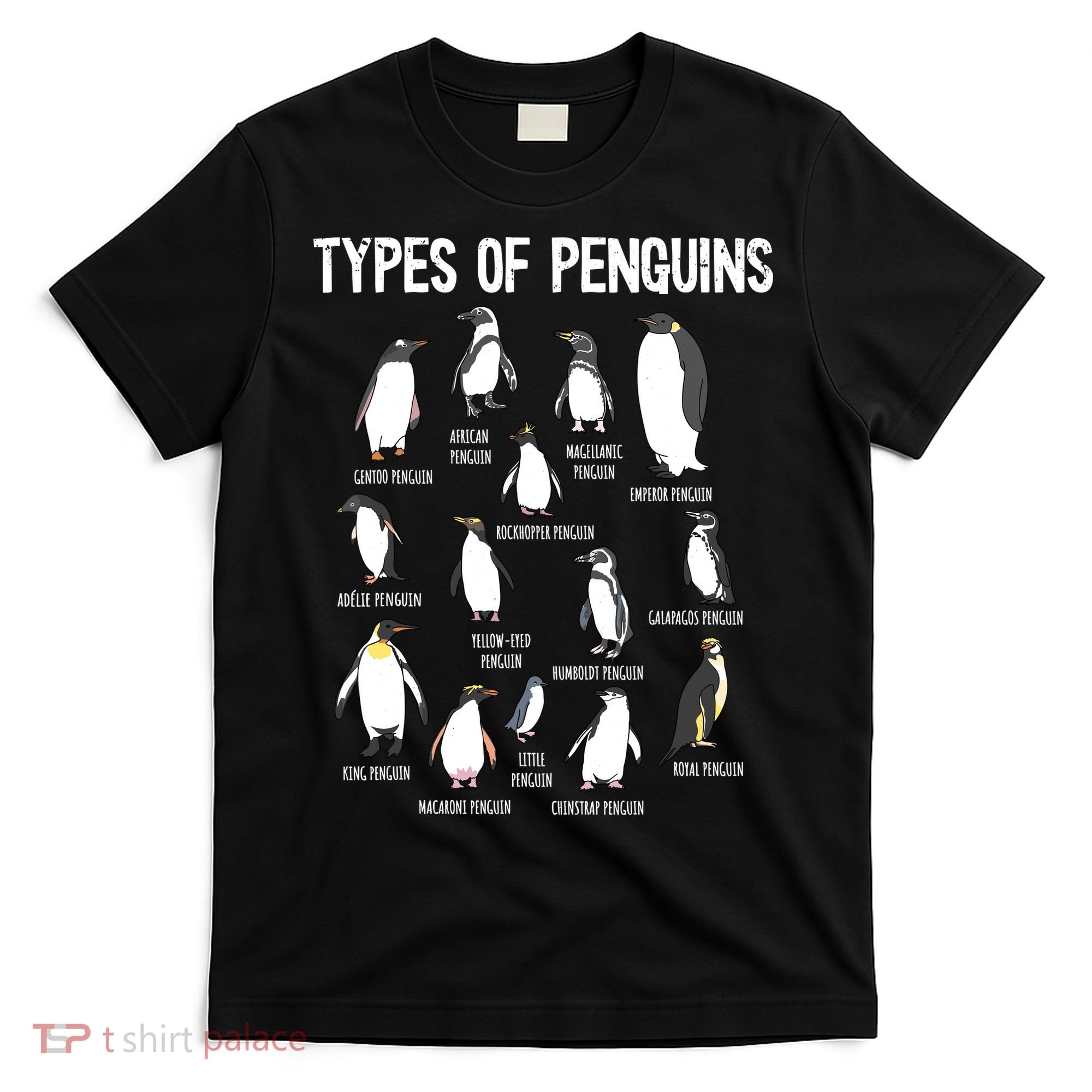 Penguin Lover Penguins Of The World Types Of Penguins T-Shirt