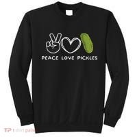 Peace, Love Pickles Retro Pickles Lover Food Lover Sweatshirt thumb 0