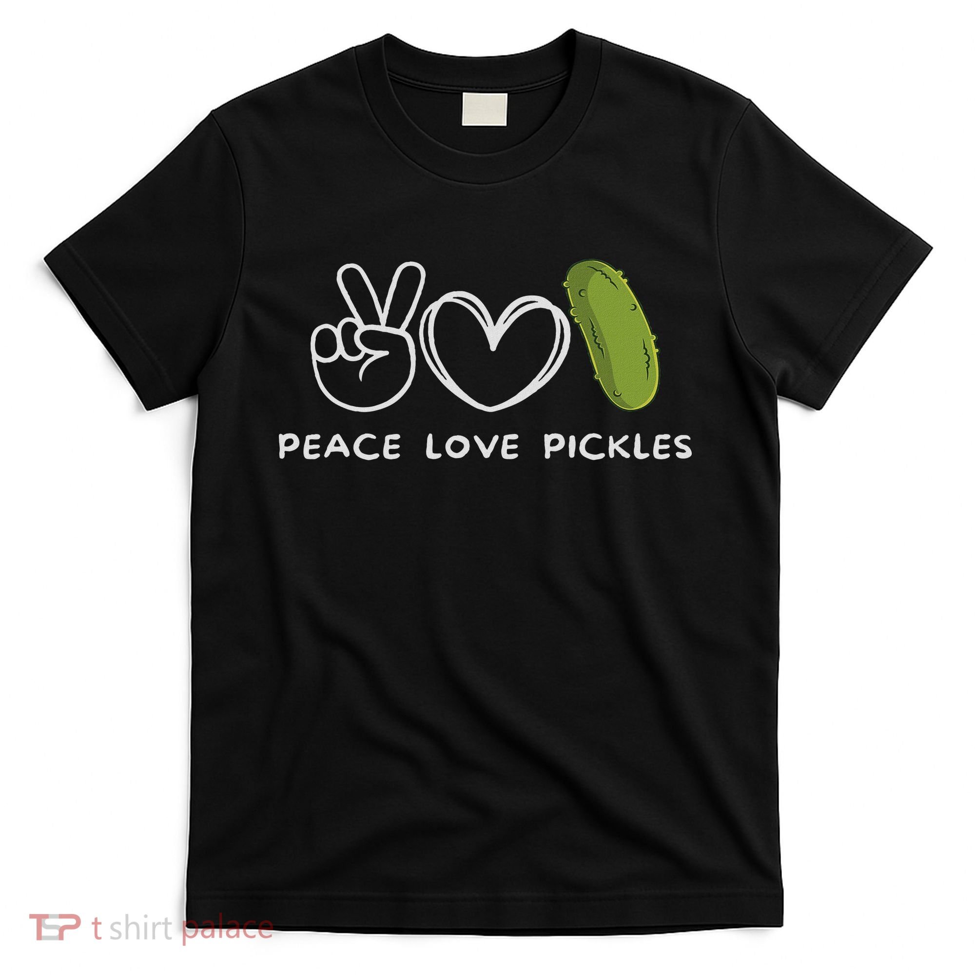 Peace, Love Pickles Retro Pickles Lover Food Lover T-Shirt